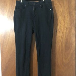Black denim jeggings